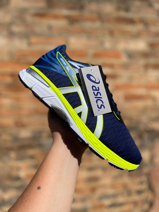 Tênis Gel Asics Masculino Azul Marinho/Amarelo