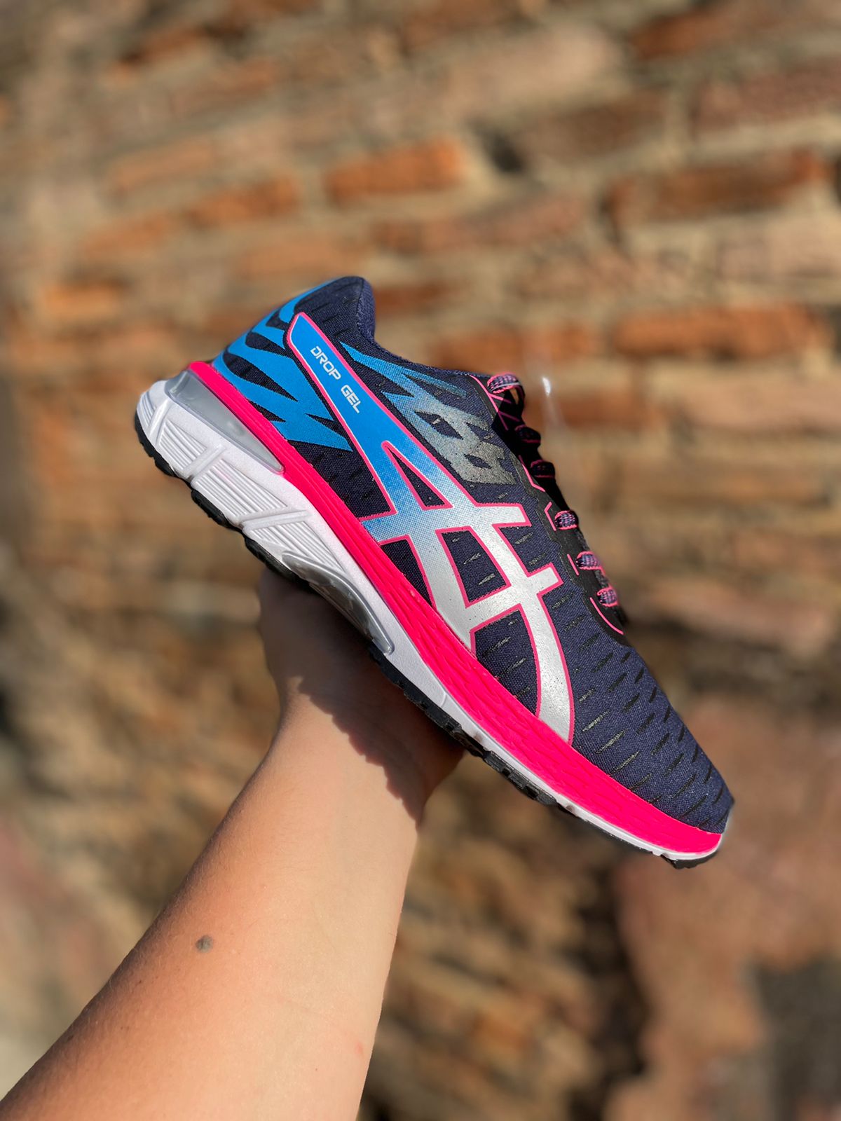 Tênis Gel Asics Feminino Azul/Rosa