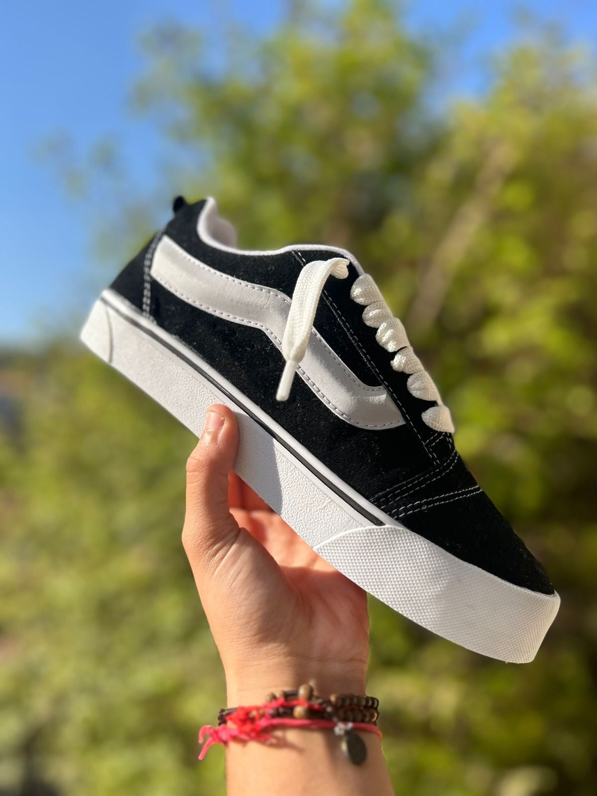 Tênis old skool Plataforma Unissex Vans Preto/Branco